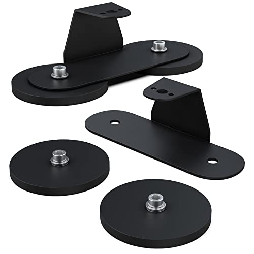 Luz de trabajo LED con base magnética, soporte de ventosa para barra de luz LED de montaje lateral curvo recto, 2 unidades