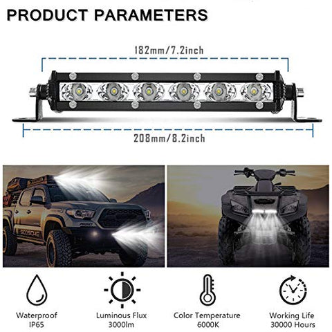 Produktbild von 18W LED Arbeitsscheinwerfer KFZ Scheinwerfer 12V 24V Strahler Auto Für Jeep LKW